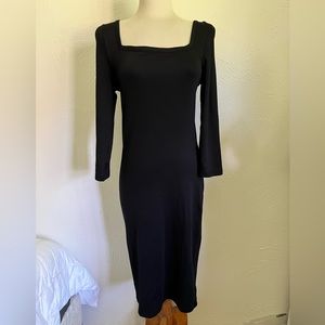 Gap Classic Black Dress Long Sleeve
